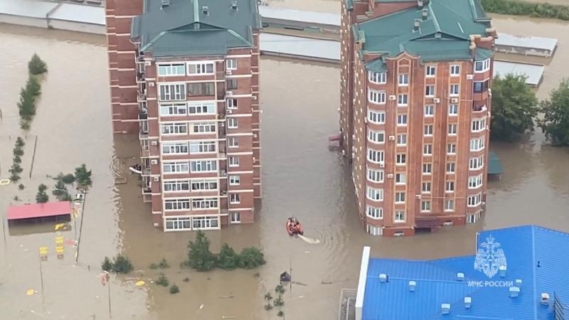 فيضانات في روسيا عقب إعصار خانون
